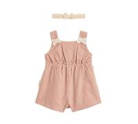 Petit Béguin - Barboteuse bébé en broderie anglaise + headband Poésie d'été