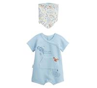 Petit Béguin - Barboteuse bébé + foulard Zeste d'amour