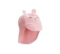 Casquette cache-cou bébé en gaze de coton bahamas rose 44/47CM (12/18M)