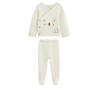Petit Béguin - Ensemble bébé Gilet et Pantalon avec Pieds en Tricot Mini Rêve
