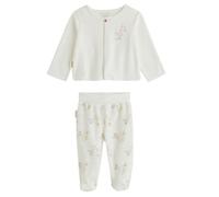 Petit Béguin - Ensemble bébé Gilet et Pantalon avec Pieds en Velours Doucette