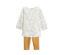 Petit Béguin - Ensemble bébé robe et legging en molleton Emilie