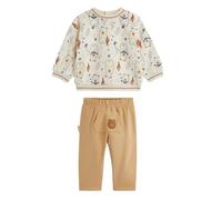 Petit Béguin - Ensemble bébé Sweat et Pantalon en Molleton Moka