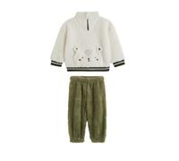 Petit Béguin - Ensemble bébé Sweat et Pantalon en Sherpa Ginkgo