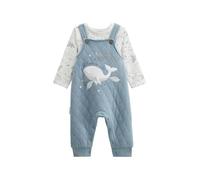 Petit Béguin - Ensemble salopette bébé en coton matelassé et t-shirt Petite Balade