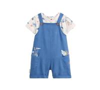 Petit Béguin - Ensemble salopette bébé en lin et t-shirt Mexico