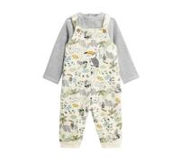 Petit Béguin - Ensemble salopette bébé en molleton et t-shirt Boavista