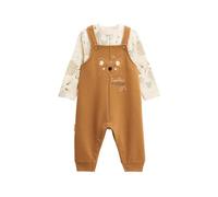 Petit Béguin - Ensemble salopette bébé en molleton et t-shirt Constellation