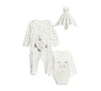 Petit Béguin - Kit Naissance 3 pièces Pyjama, Body et Doudou bébé Baby Panda