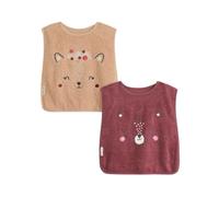Petit Béguin - Lot de 2 bavoirs bébé en éponge Léa