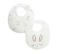 Petit Béguin - Lot de 2 bavoirs bébé Hello Baby