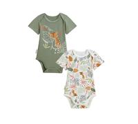Petit Béguin - Lot de 2 Bodies bébé Manches Courtes Dumbea