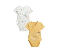 Petit Béguin - Lot de 2 Bodies bébé Manches Courtes Ouverture croisée Hawaiki