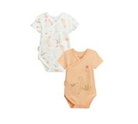 Petit Béguin - Lot de 2 Bodies bébé Manches Courtes Ouverture croisée Sierra