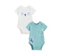 Petit Béguin - Lot de 2 Bodies bébé Manches Courtes Toucana
