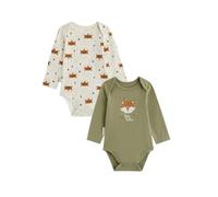 Petit Béguin - Lot de 2 Bodies bébé Manches Longues Ginkgo