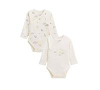 Petit Béguin - Lot de 2 Bodies bébé Manches Longues Ouverture croisée Câlins