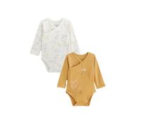 Petit Béguin - Lot de 2 Bodies bébé Manches Longues Ouverture croisée Emilie