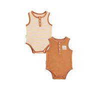 Petit Béguin - Lot de 2 Bodies bébé sans Manches en éponge Mio