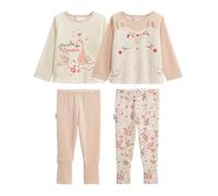 Petit Béguin - Lot de 2 Pyjamas Enfant 2 pièces en Velours avec Pieds Retroussables Manouk
