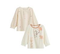 Petit Béguin - Lot de 2 t-shirts bébé manches longues Aimée