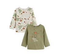 Petit Béguin - Lot de 2 t-Shirts bébé Manches Longues Ginkgo