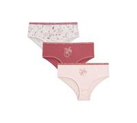Lot de 3 culottes fille flower jungle rose 2/3A