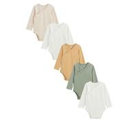Petit Béguin - Lot de 5 Bodies bébé Manches Longues Ouverture croisée Mini Rêve