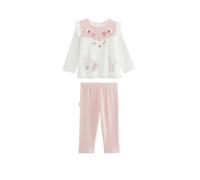 Petit Béguin - Pyjama bébé 2 pièces en Velours écru Louisa