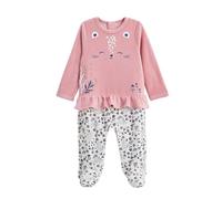 Petit Béguin - Pyjama bébé en Velours Céleste