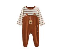 Petit Béguin - Pyjama bébé en Velours Moka