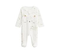 Petit Béguin - Pyjama bébé en velours ouverture pont Bisous