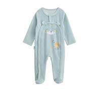 Petit Béguin - Pyjama bébé en velours ouverture pont Elio