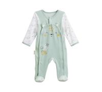 Petit Béguin - Pyjama bébé en velours ouverture pont Kenya