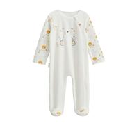 Petit Béguin - Pyjama bébé en velours ouverture zippée Elio
