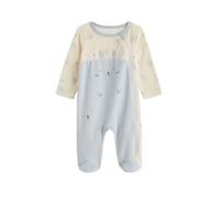 Petit Béguin - Pyjama bébé en velours ouverture zippée Voix Lactée