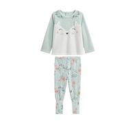 Petit Béguin - Pyjama Enfant 2 pièces en Velours à Pieds Retroussables Dina
