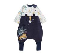 Petit Béguin - Turbulette TOG 2 en velours avec pieds retroussables et manches amovibles Charly