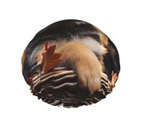 Petit berger allemand - Bonnet de douche réutilisable et imperméable pour homme et femme - Bande élastique - Double couche - Lavable - Pour toutes les coiffures - Facile à transporter