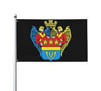 Petit blason de la Régence d'Alger 0,9 x 1,5 m Patio Jardin Drapeau Décoration d'intérieur Drapeau imprimé simple face