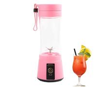 Petit blender électrique, tasse centrifugeuse - Mélangeur de fruits multifonction de 400 ml avec 6 lames, presse de nettoyage automatique avec cordon de transport, mélangeur anti-fuite pour voyage
