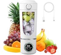 Petit Blender Portable 700ml Maker avec 12 Lames Acier Inoxydable Écran Numérique USB Rechargeable