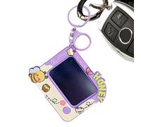 Petit bloc à croquis, petit tableau à dessin animé, avec porte-clés, clip porte-clés pour sac à dos, planches à dessin, ornements à suspendre, accessoires porte-clés pour les amis