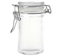 Petit bocal haut en verre transparent avec un joint blanc 6.5CL X12 - Conditionnement : 12 pièces