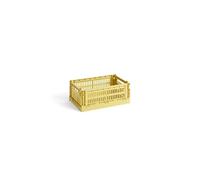 Petit Boîte de Rangement HAY Colour Crate Jaune Poussiéreux