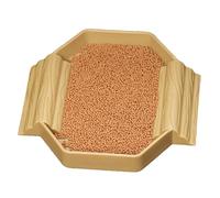 Petit Bol à Eau pour Tortue, Petit Plat de Bain pour Reptiles avec Design 2 en 1, résistant Taches, 14,9 x 14,5 x 2 cm, bac Compact Peu Profond, Plateau idéal pour Utilisation dans Un Terrarium