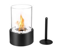 Petit Bol de Brasero de Table, Mini CheminéE à Alcool Portable pour L'IntéRieur, Nettoyage Sans FuméE, Noir