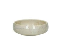 Petit bol en porcelaine beige, lot de 8, rond, bords relevés, émaillage réactif - Pomax, Nougat - Ø11x3 cm