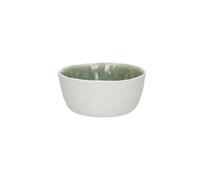 Petit bol en porcelaine blanc et vert pâle, rond - Pomax, Spiro - Ø9x4 cm