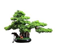 Petit bonsaï Artificiel, Arbre de Simulation, Porche, aménagement paysager, Plante Verte, Salon, Arbre Artificiel en Pot, décoration de Bureau, Ornements de Salon (A)